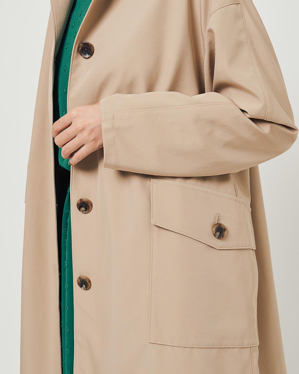 最高級のスーパー lee ronXimon ステンカラーコート cut overcoat 
