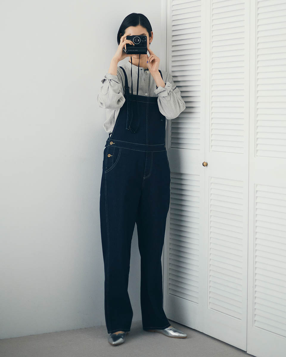 デニムブルー オーバーオール デニムブルー オーバーオール
