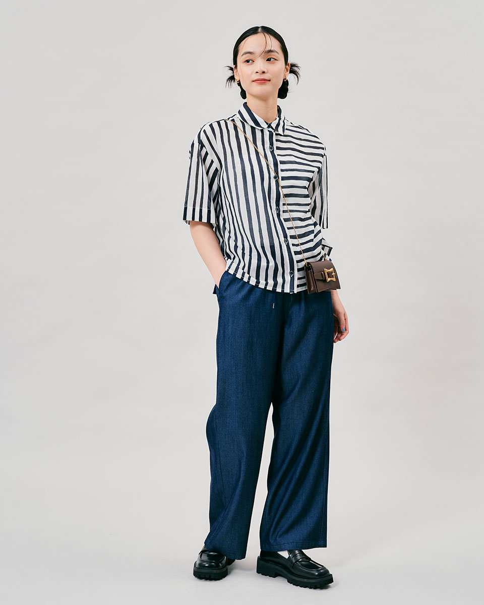 プリントストライプシャツ | JANTZEN Official Brandsite