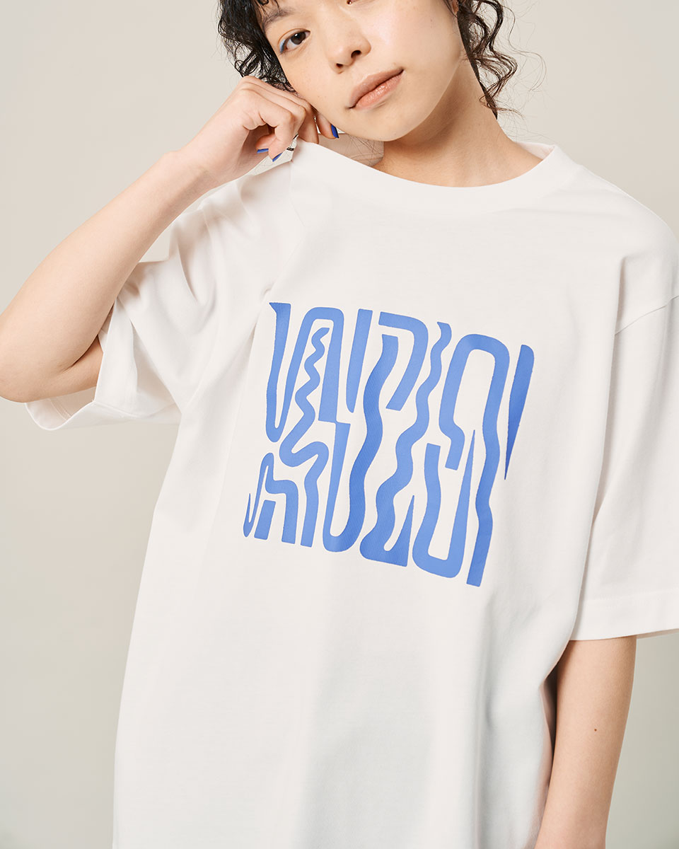 吸水速乾/接触冷感】＜コラボプリントT>ロゴプリントTシャツ