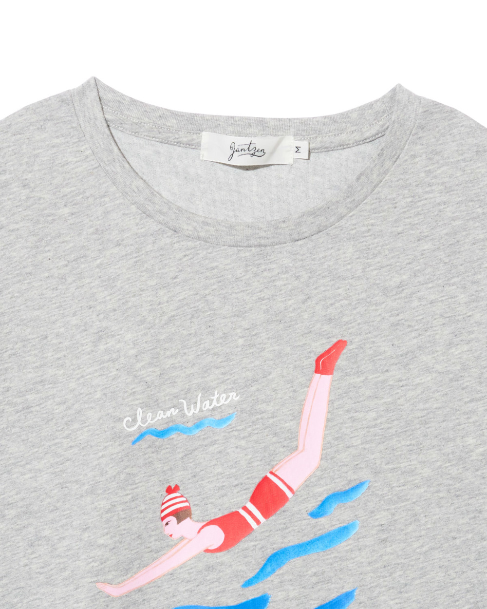 吸水速乾/接触冷感】＜コラボプリントT>DIVING GIRL Tシャツ