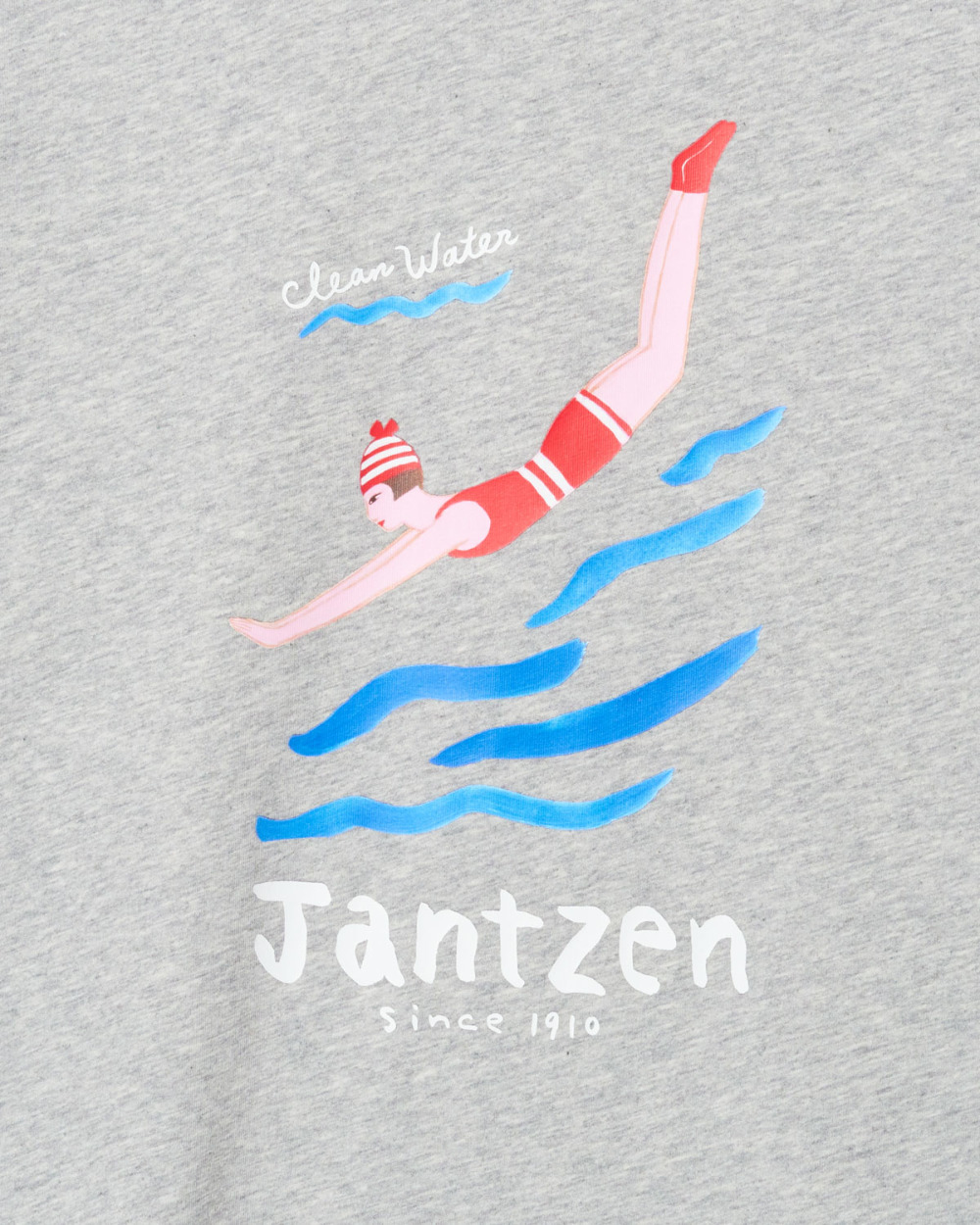 吸水速乾/接触冷感】＜コラボプリントT>DIVING GIRL Tシャツ