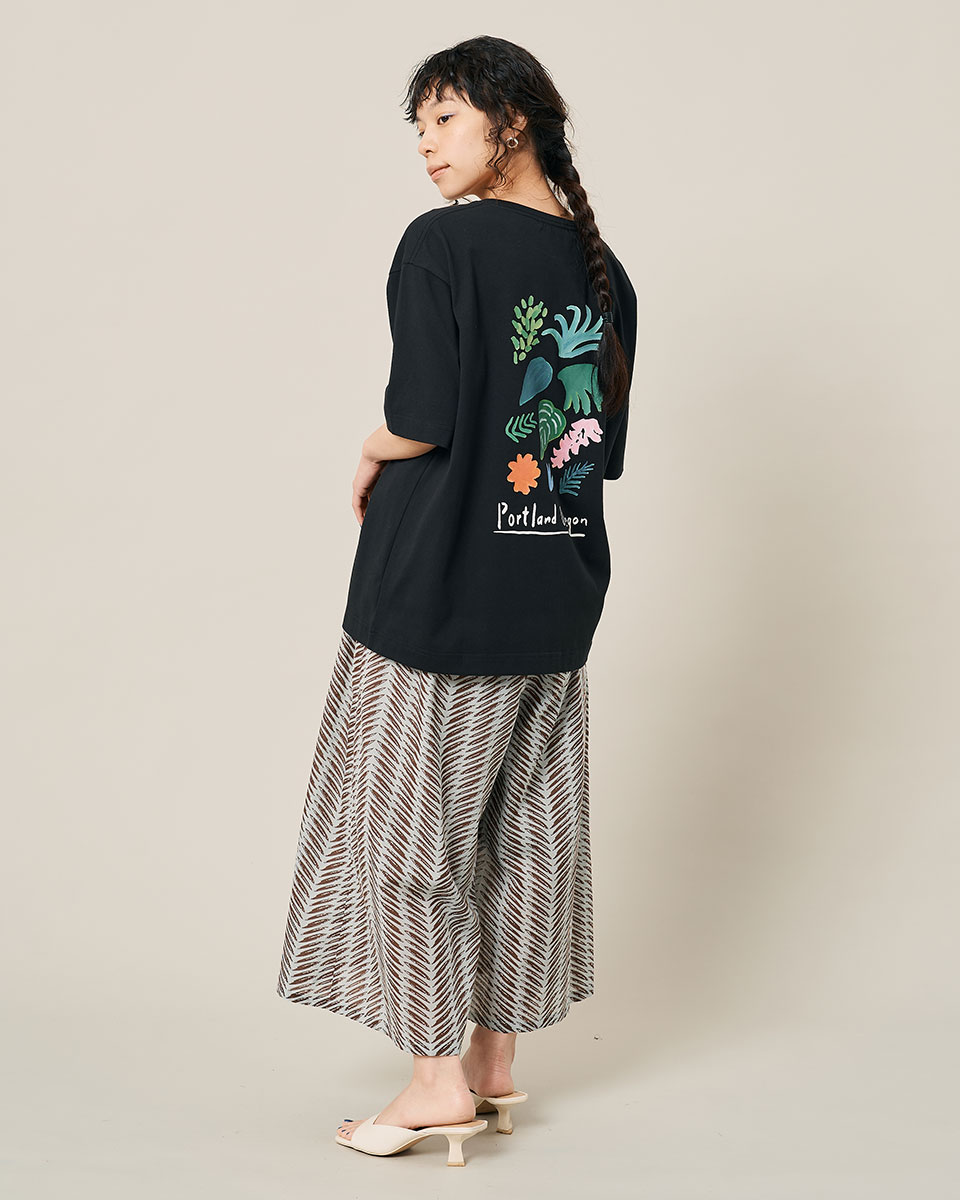吸水速乾/接触冷感】<コラボプリントT>リーフTシャツ | JANTZEN 吸水速乾/接触冷感】<コラボプリントT>リーフTシャツ | JANTZEN