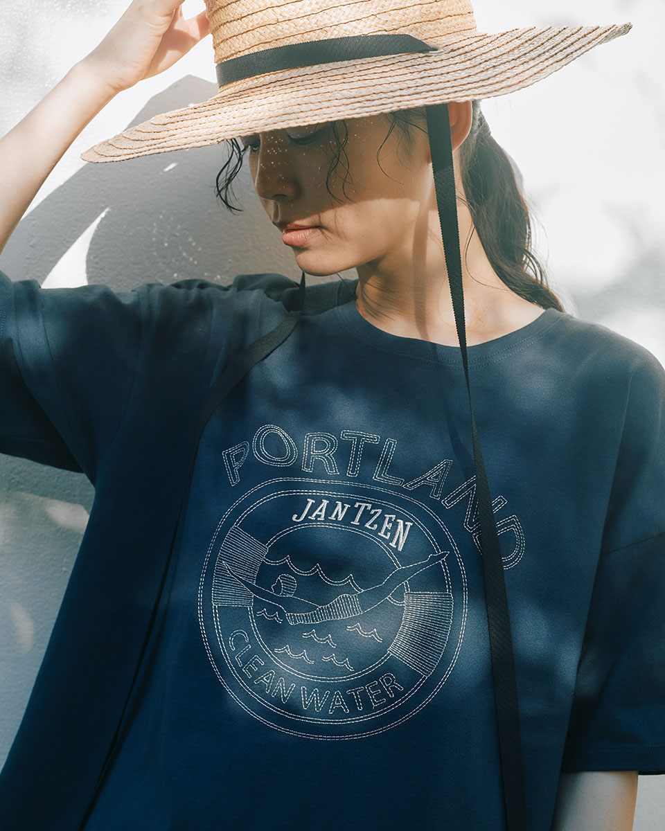 オーガニックコットン】 刺繍モチーフT | JANTZEN Official