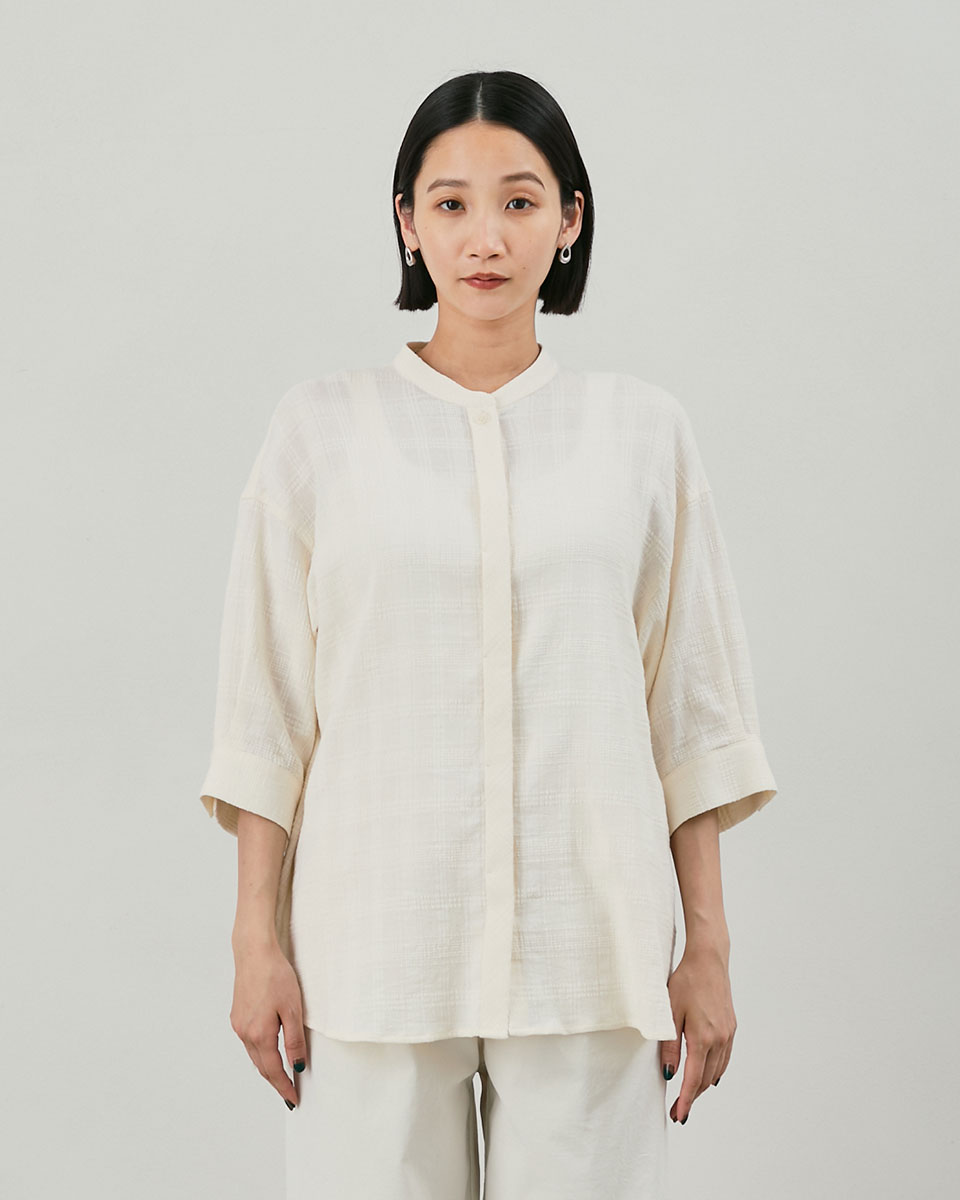 シャドーチェックブラウス | JANTZEN Official Brandsite