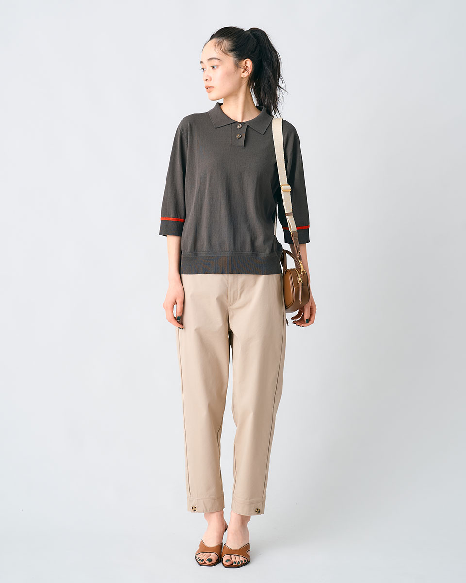 UVカット】裾ボタンクロップドパンツ | JANTZEN Official Brandsite