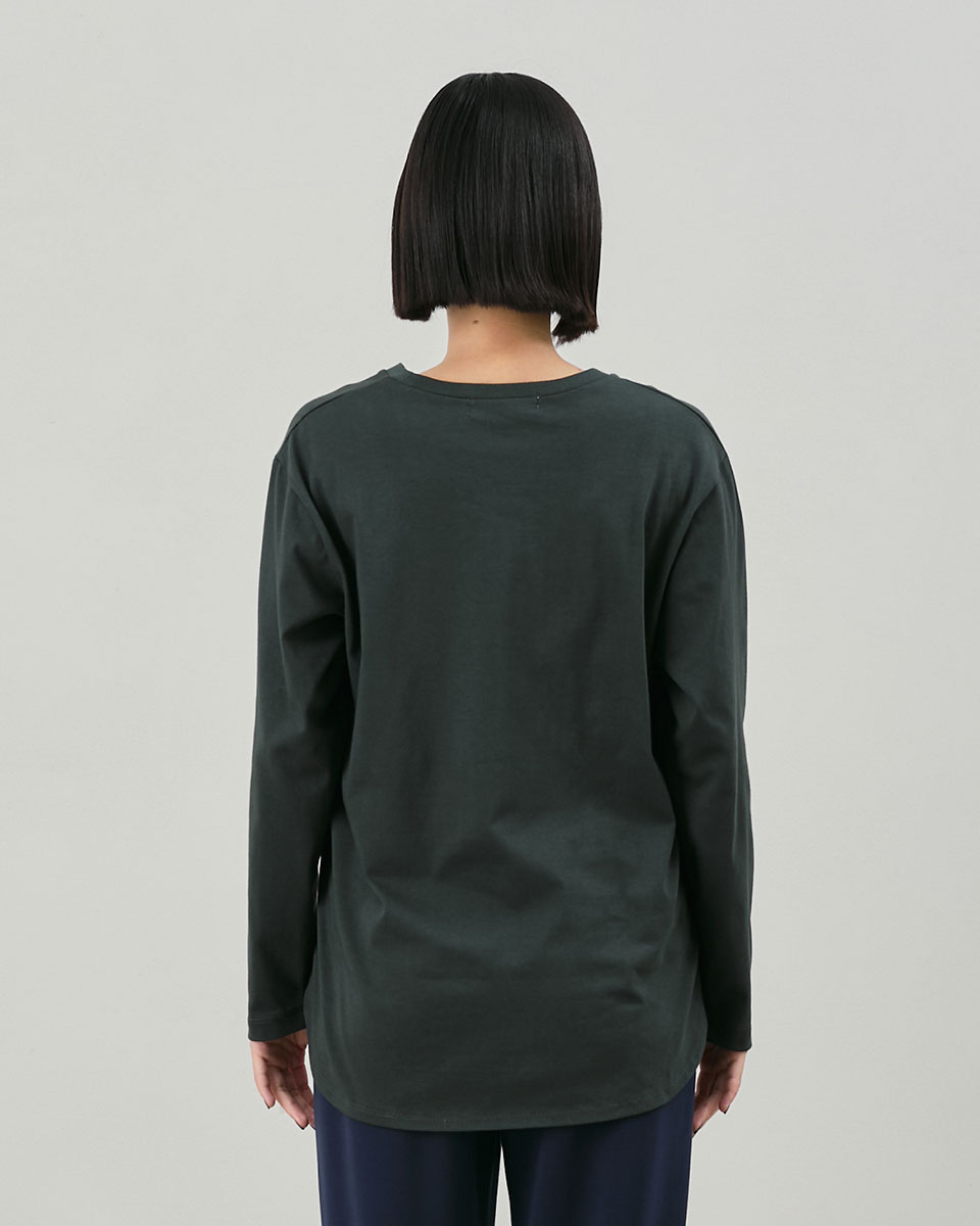 KIJUN 　FRAMeWORK コットンロングSHT WR-ctn-sheer-relax-LT-wh-02-