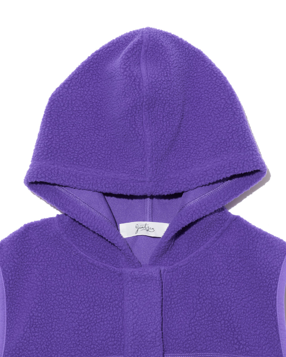 リサイクルポリエステル】ボアフリース フードベスト | JANTZEN