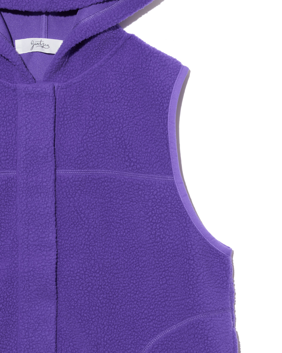 リサイクルポリエステル】ボアフリース フードベスト | JANTZEN