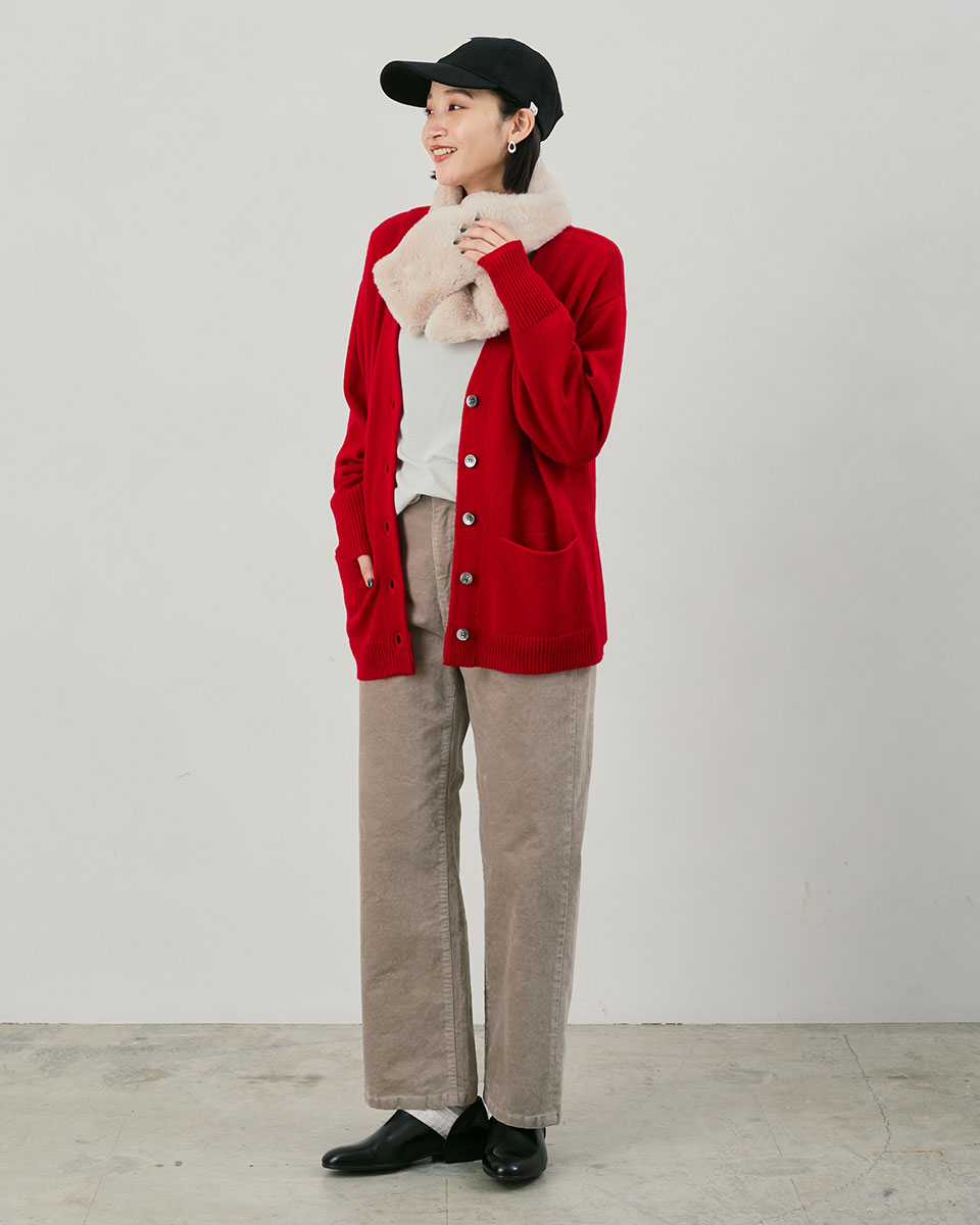 ぽんす ウォッシャブルラムVネックカーディガン | JANTZEN Official Brandsite